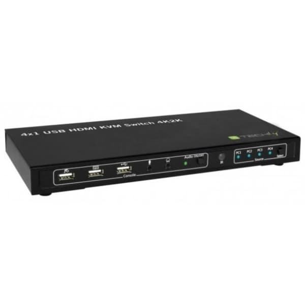 KVM Switch TECHly IDATA-KVM-HDMI4U 4 portar HDMI USB 3840 x 2160 pixlar Svart