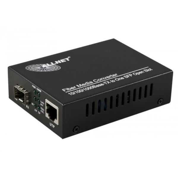 ALLNET ALL-MC104G-SFP1, 1000 Mbps, IEEE 802.3, IEEE 802.3ab, IEEE 802.3u, IEEE 802.3x, IEEE 802.