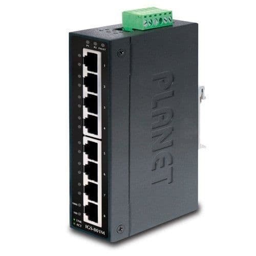 PLANET IGS-801M - Switch - Managed - 8 x 10/1... Blå