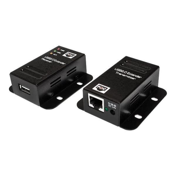 LogiLink ua0267USB 2.0 Cat. 5Extender upp till 50m med 4-ports HUB, PoE Black