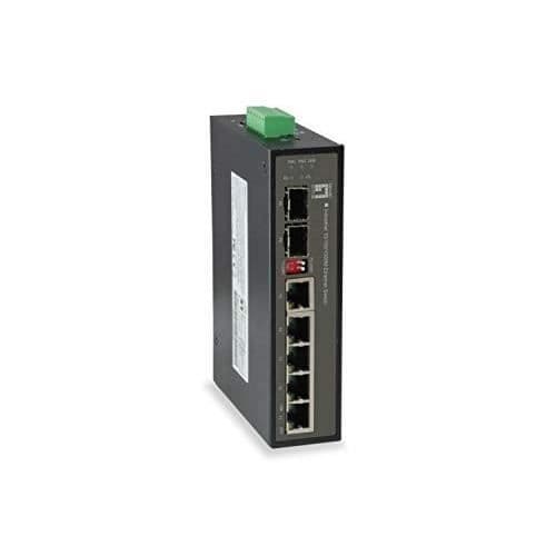 LEVELONE IES-0600 GIGABIT ETHERNET (10-100-1000) SVART - R SWITCHES Svart