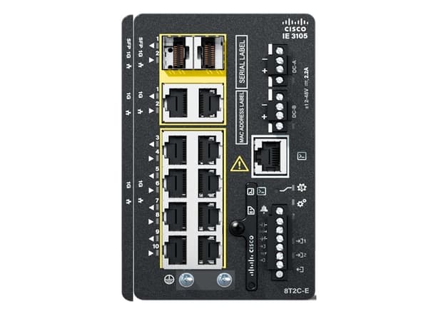 Cisco Catalyst IE3105 Rugged Series - Network Essentials - switch - Administrerad - 8 x 10/100/1000 + 2 x combo Gigabit - DIN-skenmonterbar