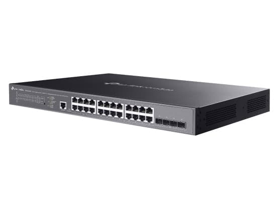 TP-Link Omada SG3428XMPP, Håndtert, L2+, Gigabit Ethernet (10/100/1000), Strøm over Ethernet (PoE), Rack-montering, 1U