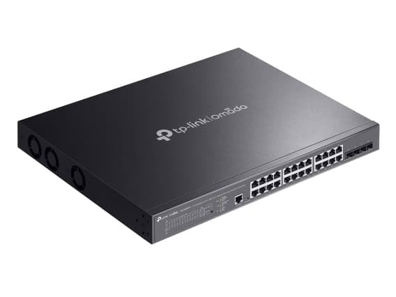 TP-Link Omada SG3428XMPP, Håndtert, L2+, Gigabit Ethernet (10/100/1000), Strøm over Ethernet (PoE), Rack-montering, 1U
