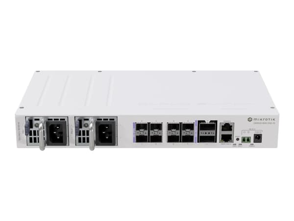 MikroTik CRS510-8XS-2XQ-IN - Switch - 8 x 25 Gigabit SFP28 + 2 x 100 Gigabit QSFP28 - rackmonterbar Hvit