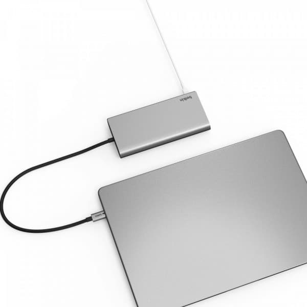 Belkin Connect USB-C 8-i-1 Dual Display Core Hub - hub, otte porte