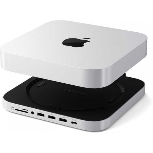 Satechi Stand Hub for Mac mini -telakka, hopea