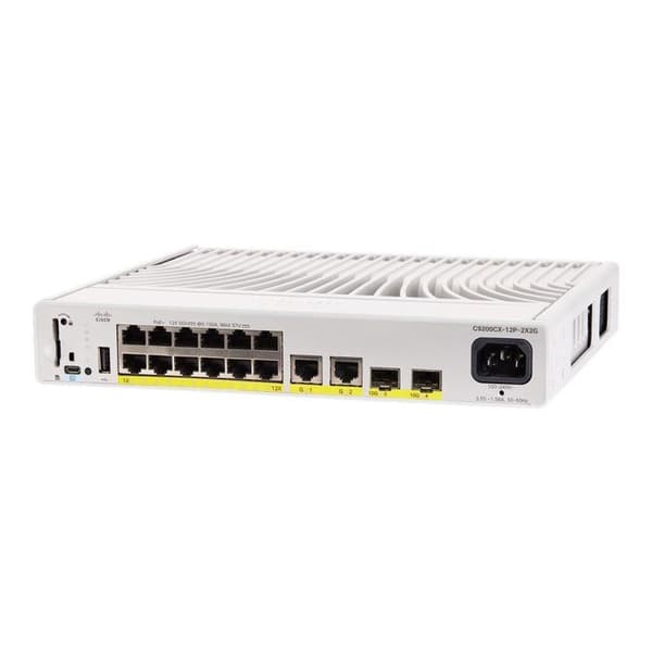 - Cisco - Cisco Catalyst 9200CX - Network Advantage - switch - kompakt - 12 portar - Managed - rackmonterbar