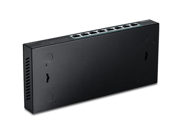 TRENDnet TPE-BG380 - Version v1.0R - switch - ohanterad - 8 x Gigabit Ethernet - väggmonterbar - PoE++ (230 W) - TAA-kompatibel