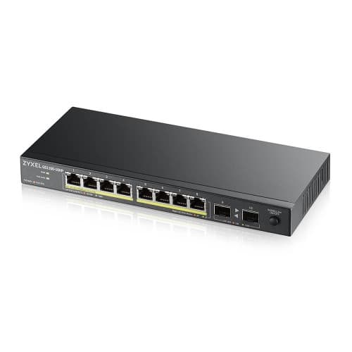 Zyxel GS1100-10HP - switch - 10 portar - ohanterad Svart
