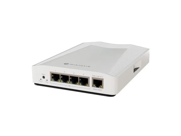 MikroTik CRS304-4XG-IN - Switch - 4 x 1/2.5/5/10GBase-T + 1 x 10/100/1000 (PoE) - stasjonær - PoE
