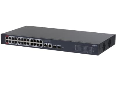 Dahua Technology CS4228-24GT-240, hanterad, L2, Gigabit Ethernet (10/100/1000), Strömförsörjning via Ethernet (PoE) stöd, Rackmontering