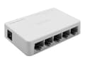 Miniatyrbild 1 av 2: Qoltec - Switch - ohanterad - 5 x 10/100/1000 - skrivbordsmodell