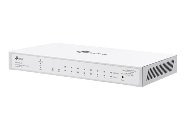 TP-Link FESTA FS310GP, hanterad, L2/L2+, Gigabit Ethernet (10/100/1000), Strömförsörjning via Ethernet (PoE) stöd, 1U, Monteringsbar på väggen