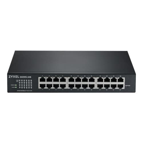 Zyxel GS1915 Series GS1915-24E - switch - NebulaFLEX-kompatibel - 24 portar - smart Svart