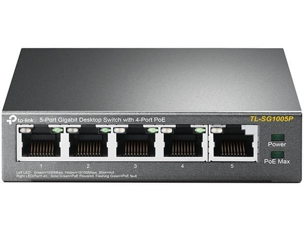 TP-Link TL-SG1005P, Ohanterad, Gigabit Ethernet (10/100/1000), Strömförsörjning via Ethernet (PoE) stöd