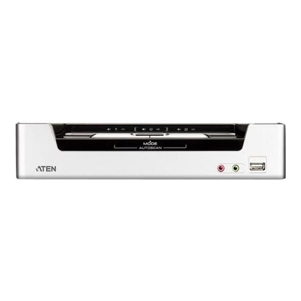 KVMP Switch, ATEN, 2 gånger, CS1792, HDMI, USB 2... Svart, Grå