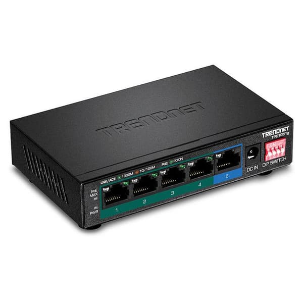 5 Ports Gigabit Switch... Svart