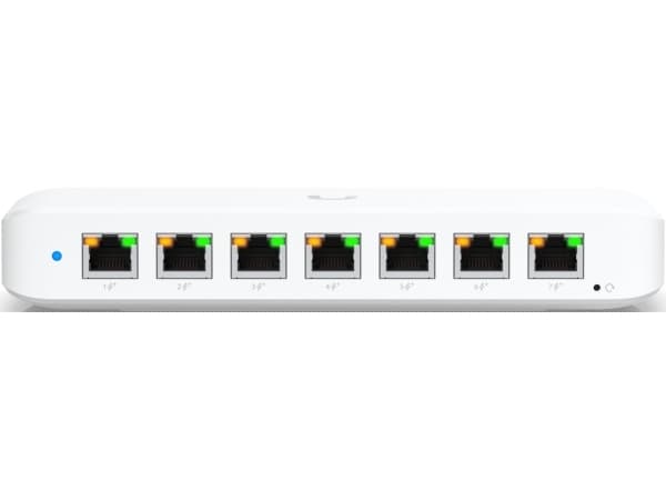 Ubiquiti UniFi Switch Ultra 60W - Kytkin - Hallittu - 7 x 10/100/1000 (PoE+) + 1 x 10/100/1000 (PoE++) - työpöytä, seinäasennus - PoE++ (52 W) - AC