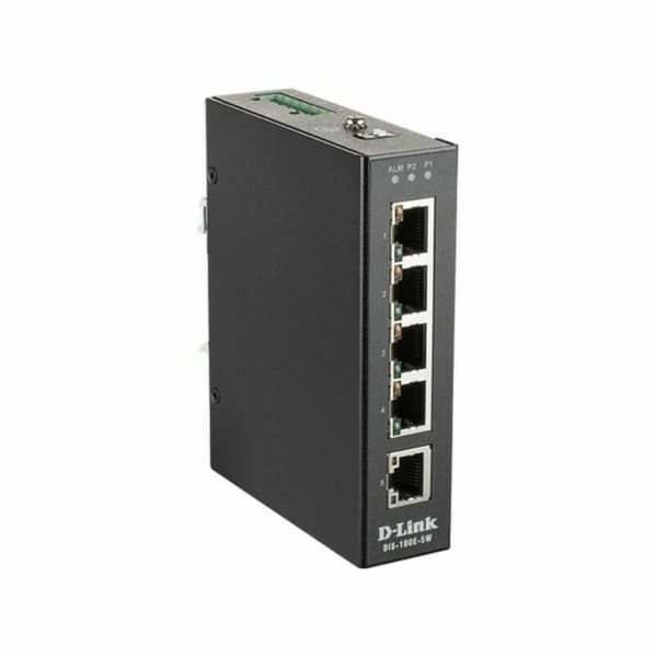 Kopplingsskåp D-Link DIS-100E-5W RJ45 x 5 Svart