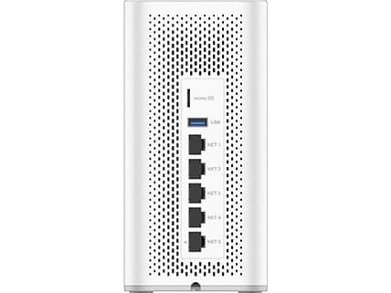 Grandstream GCC6000 Series GCC6010W - Ruter 5-port switch / 2-port SFP switch - 1GbE, 2.5GbE - Wi-Fi 6 - Dobbeltbånd