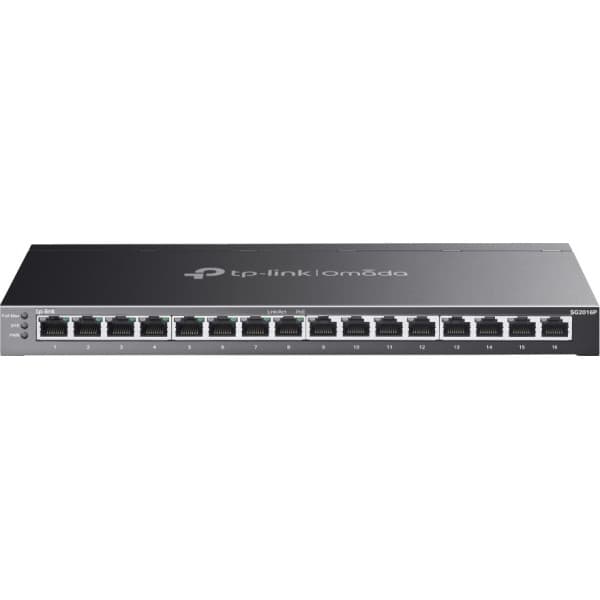 TP-LINK TL-SG2016P - 16-port PoE+ switch Svart