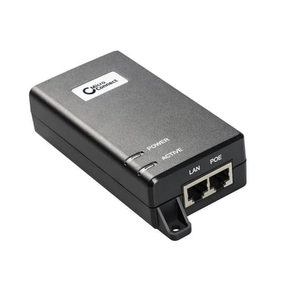 POE-injektor 30W 802.3AF-AT - MICRO CONNECT - Gigabit Ethernet