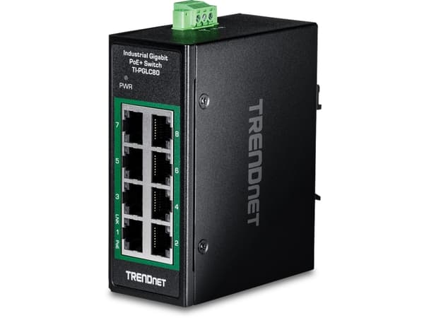 TRENDnet - Switch - DIN-skinnemonterbar