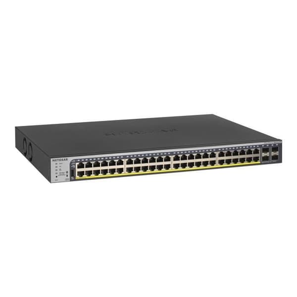 NETGEAR ProSafe GS752TPv2 48-portars Hanterbar Ethernet-switch - 3 lager stöds - Modulär - Twisted Pair, Fiberoptisk