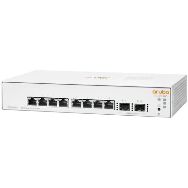 ARUBA HPE Instant On 1930 8G 2SFP Switch - Switch - C3 - Managed - 8 x 10/100/1000 + 2 x Gigabit SFP - Rackmonterbar- USED