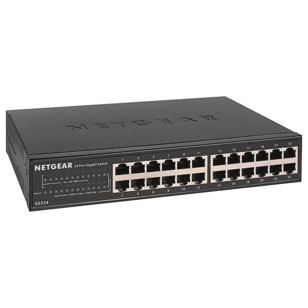 Byt icke hanterbara 24 portar - NETGEAR - GS324-200EUS - Gigabit Ethernet - 24 portar Svart
