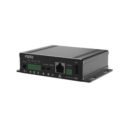 IP-telefon - FANVIL - PA3 - SIP v1/v2-protokoll - L2TP/OpenVPN VPN-stöd - VLAN-stöd Svart