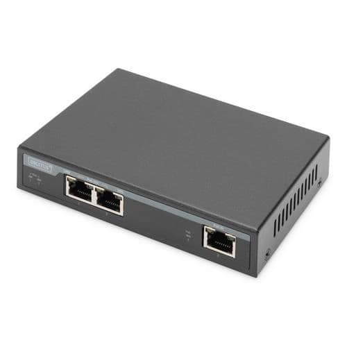 DIGITUS - GIGABIT POE INOMHUS FÖRLÄNGARE - 2-PORTAR - 60W 100M FÖRLÄNGNING
