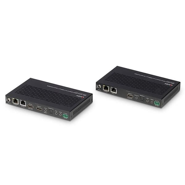 LINDY KVM HDMI 4K60 extender över RJ45 HDBaseT 3.0 upp till 100m - Ljud / IR / RS232