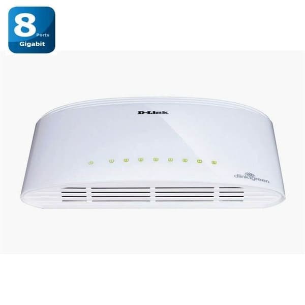 D-Link DGS-1008D - 8-ports Gigabit-switch Svart
