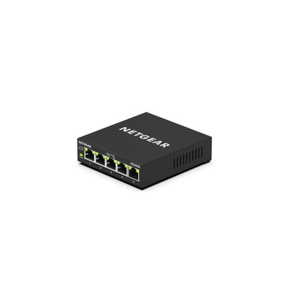 Ethernet-switch - NETGEAR - GS305E - 5 Gigabit Metal RJ45-portar - Hanterbar