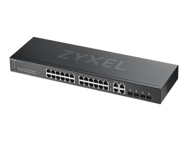 Zyxel GS1920-24v2 - Switch - smart - 24 x 10/100/1000 + 4 x kombo-Gigabit SFP - rackmonterbar