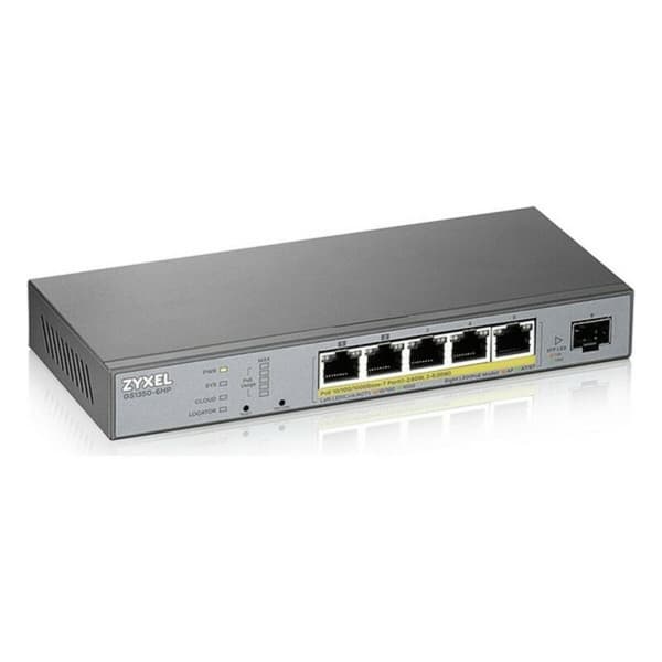Switch ZyXEL GS1350-6HP-EU0101F 12 Gbps Grå