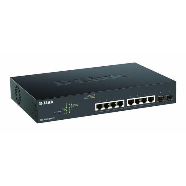 Switch D-Link DGS-1100-10MPV2/E Svart