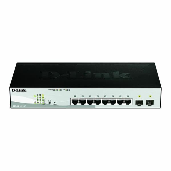 Switch D-Link DGS-1210-10P/E Svart