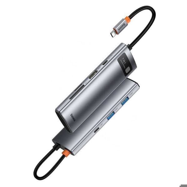 HUB USB 7-i-1 - Baseus - Type-C till 2x USB 3.0 - HDMI 4K 30Hz - PD 100W - RJ45 1Gbps