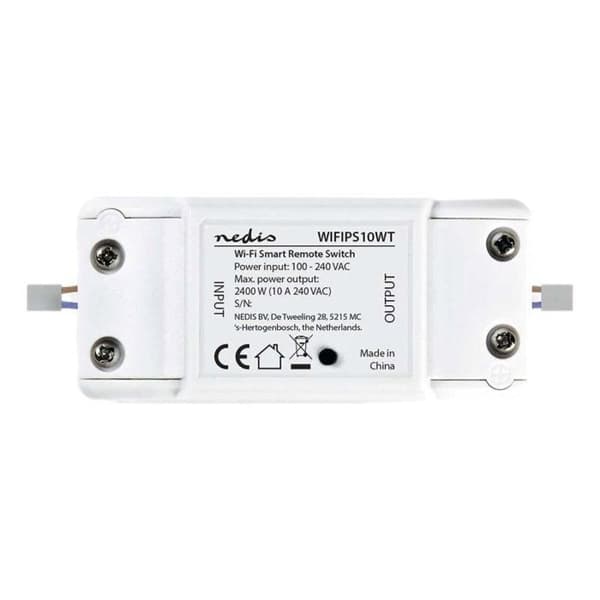 Commutator strömkälla wifi smartlife 2400 watt Nedis WIFIPS10WT