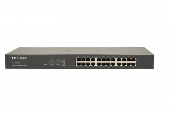 TP-Link TL-SG1024, Ohanterad, Gigabit Ethernet (10/100/1000), Full duplex, Rackmontering, 1U