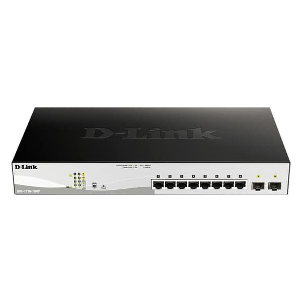 Kytkin D-Link DGS-1210-10MP/E musta, Harmaa