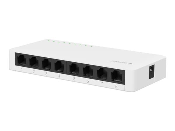 Gembird NSW-G8-01 - Switch - 8 x 10/100/1000 - stasjonær