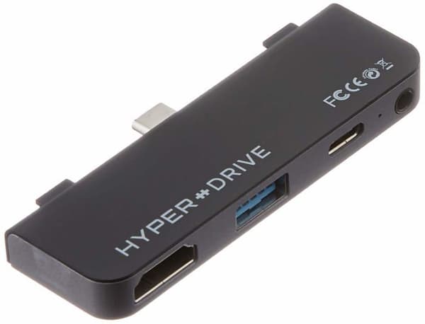 Hyper Hub - HD319E-Grå - 4-i-1 USB C Hub Drive för iPad Pro (Space Grey)