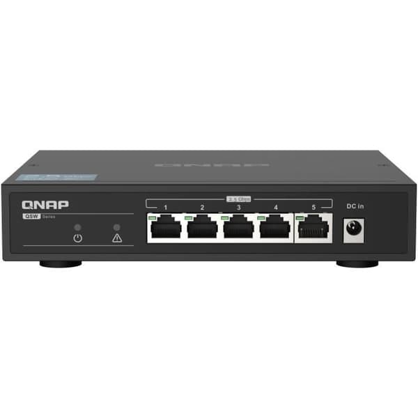 QNAP - QSW-1105T 2,5 GbE Unmanaged Switch Svart