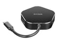 Miniatyrbild 2 av 3: USB-C-hubb - D-Link - DUB-M420 - 4-i-1 - HDMI 4K - Laddning 60W - 4 portar