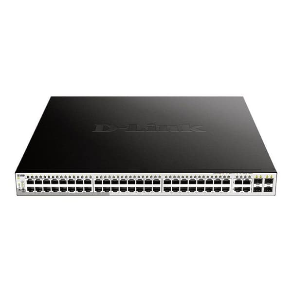 Nätverksomkopplare - DLINK - DGS-1210-52MP/E - 48 portar 10/100/1000 - 4 portar SFP - PoE