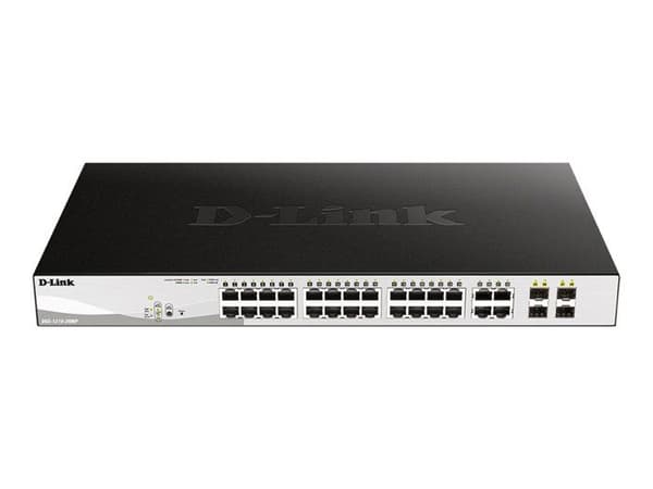 Commutator D-Link DGS 1210-28MP - 24 portar PoE+ - 4 portar Gigabit - Rackable - Intelligent